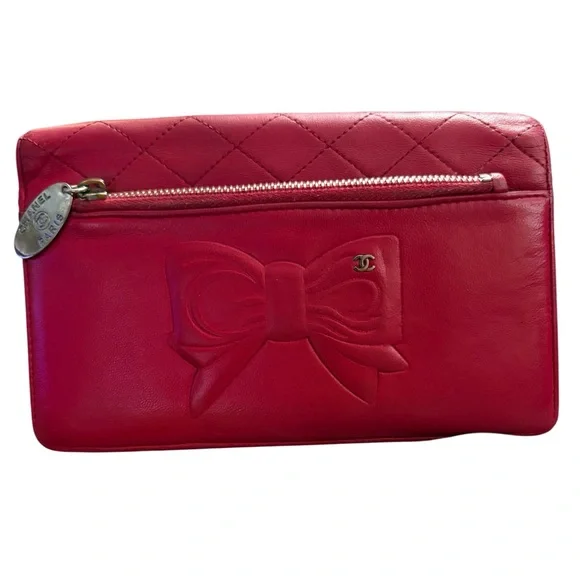 Chanel Pink Bow-Accent Long Wallet - Picture 5 of 17